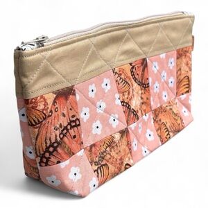 Patchwork Butterfly Print Clutch